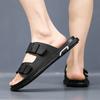  Trendy Men's Slip-On Beach Slippers with Casual Buckle, Comfortable Flat Heel Cover for Couples