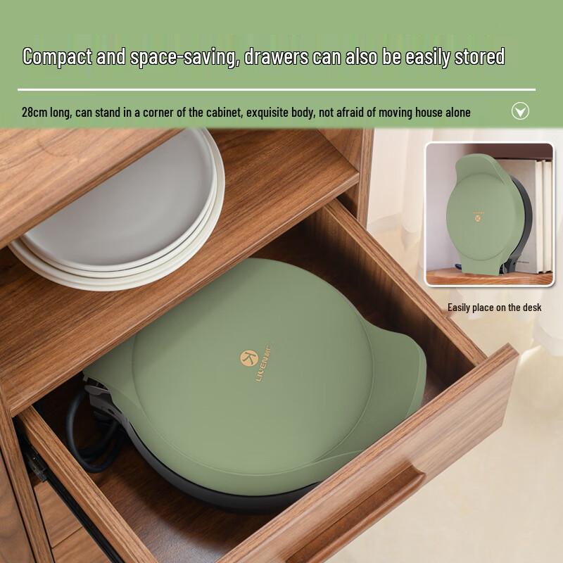 Liven Compact Electric Griddle and Crepe Maker CN Plug (adapter Included)
