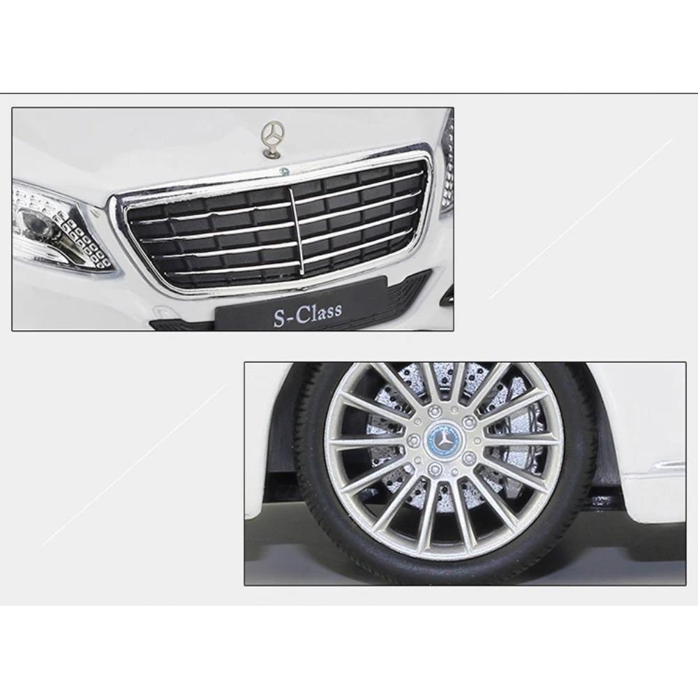 Welly 1/24 Mercedes Benz S-Class S500 Alloy Car Model Diecast Metal Toy Vehicles Car Model High Simulation Collection Kids Gifts