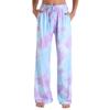 Women's Fashion Casual Print Elastic Waist Home Workout Sweatpants Straight Leg Pants