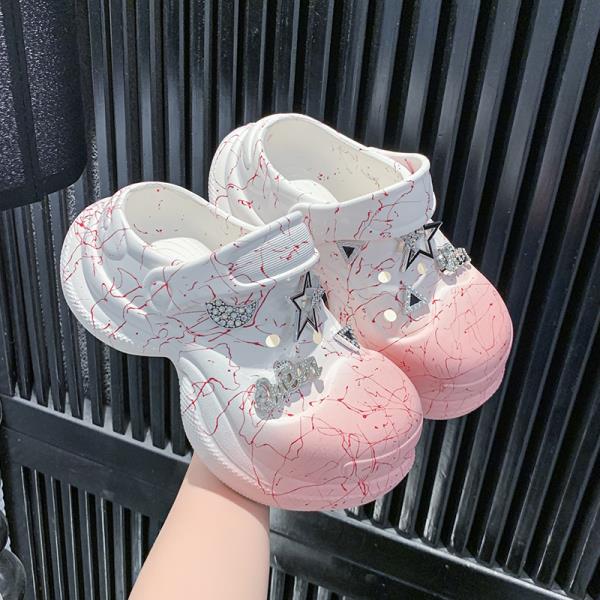 

Модные тапочки Женские Летние С закрытым носком Роскошные Шлепанцы Слайдеры Обувь Платформа Pantofle Дизайнерские Мягкие 2025 Модные Повседневные Домашние Тапочки 35