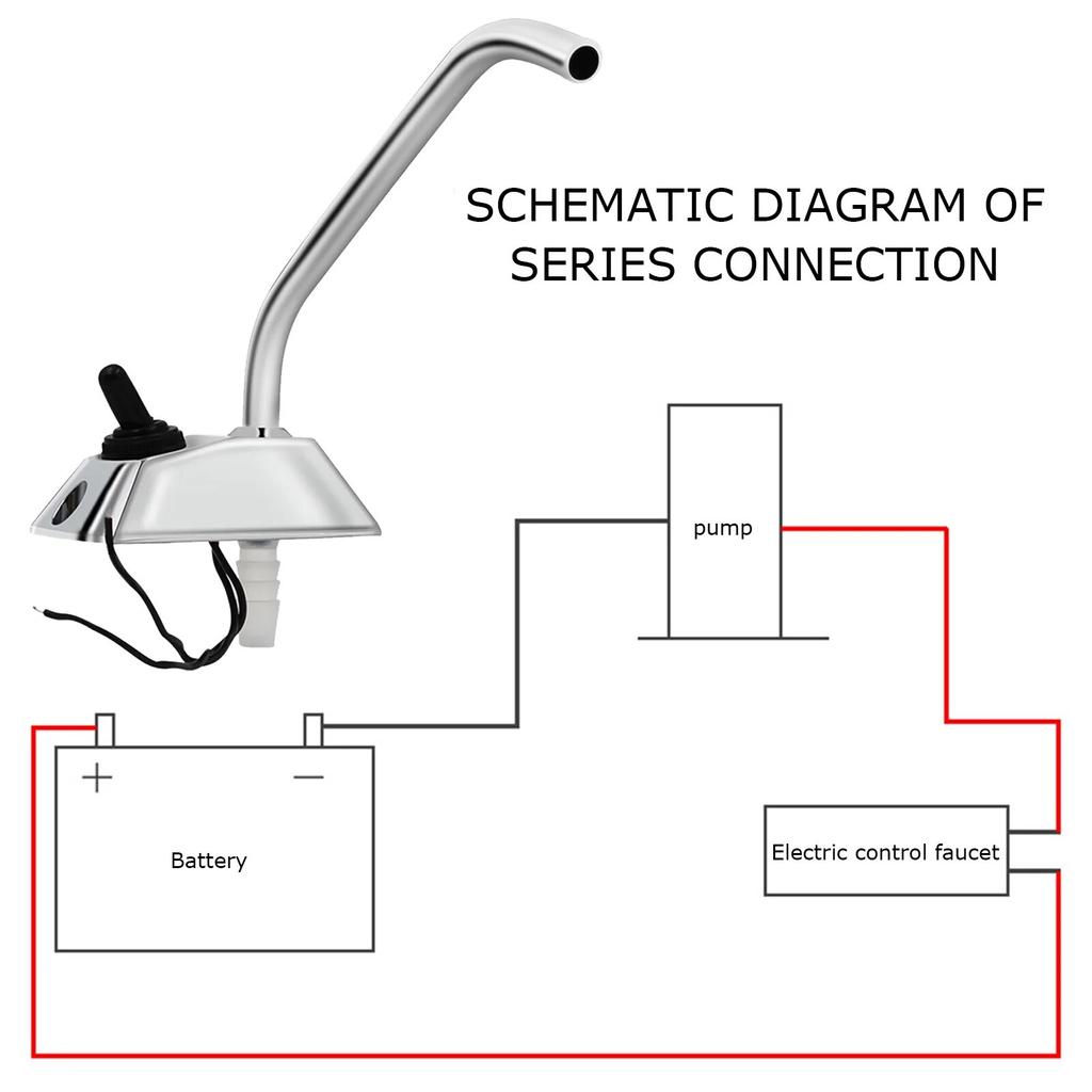 12V DC Galley Elektrische Wasserpumpe Wasserhahn Wasserhahn Wasserhahn Mit Schalter Für Caravan Boot 12v Kippschalter