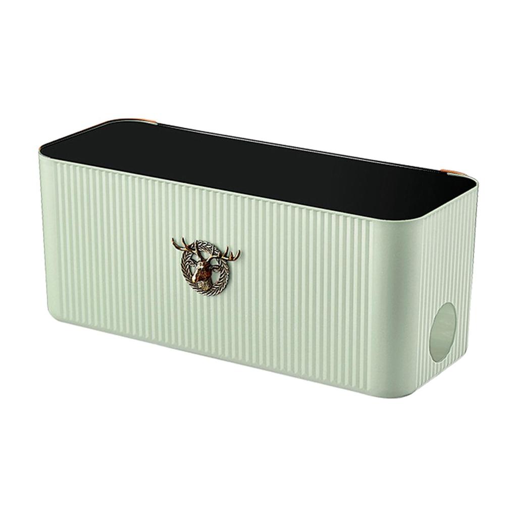 Cable Management Box Storage Cord Organizer Wires Keeper Protector Deer Decorative for Electrical