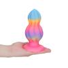 Dicker bunter im Dunkeln leuchtender kürbisförmiger Analplug weibliches Gerät Sm erotisches Spielzeug Erwachsene Masturbationsbedarf Dildo