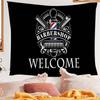 Vintage Barber Shop Welcome Hippie Wall Hanging Tapestries Bohemian Wall Tapestries Mandala INS Home Decor