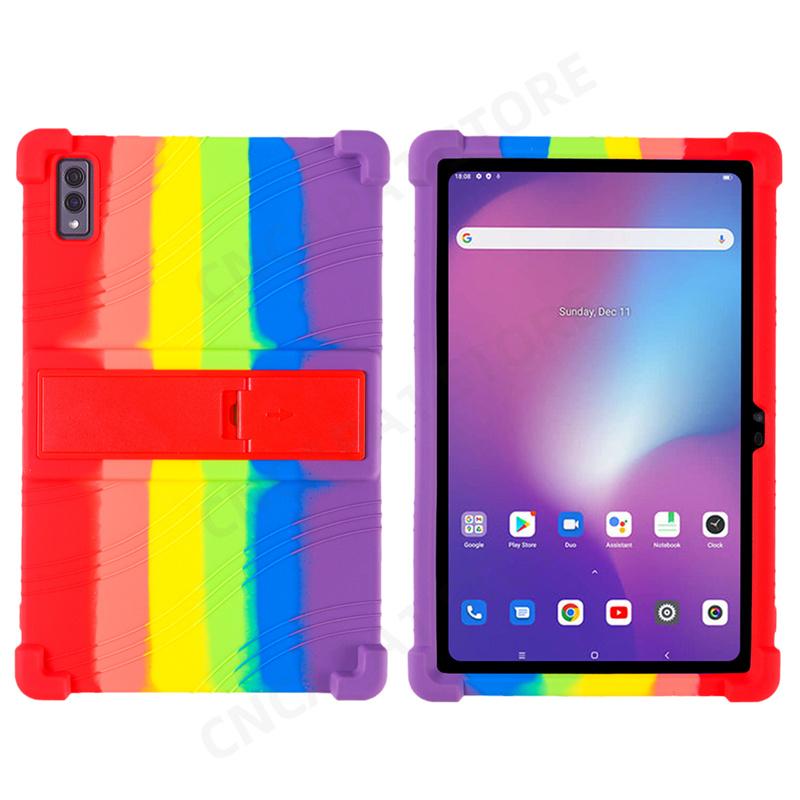 4 verdickte Ecken, weiche Silikonhülle mit Ständer für Blackview Tab 11 SE Hülle 10,36 Zoll; Tablet PC stoßfest Funda Kids Safety