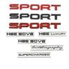 3D Metal SPORT Supercharged HSE SDV6 SDV8 LUXURY Si4 Emblem BJT4WS Car Trunk Badge Stickers For Range Rover Autobiography Discovery