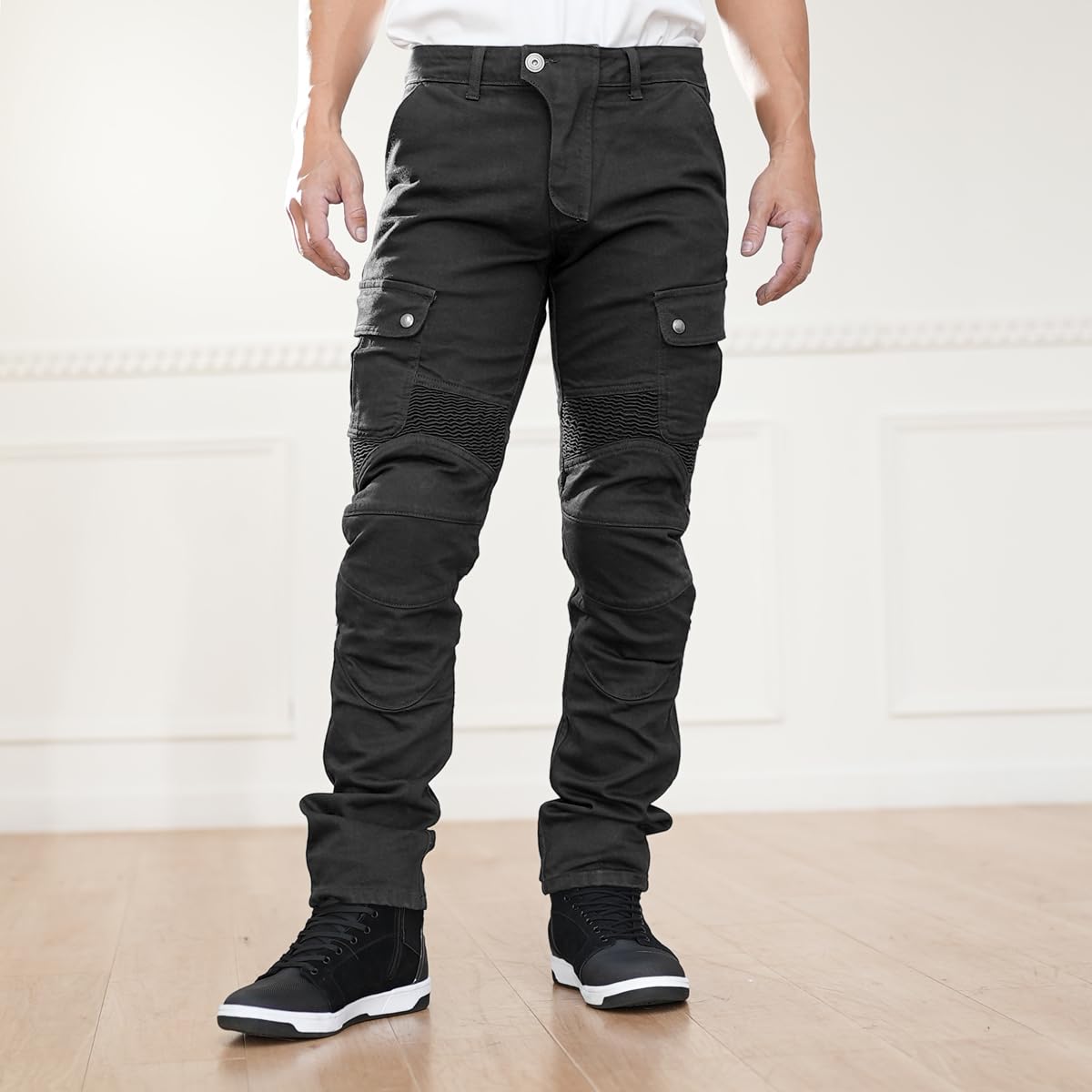 

Мотоциклетные брюки Enigma 2025 Model для и Reverie Cargo CE Уровень 2 Повседневные Размер L Весна, Лето, Осень, 25-007 EN-007 Брюки, Протектор, Стиль, Черный, чёрный