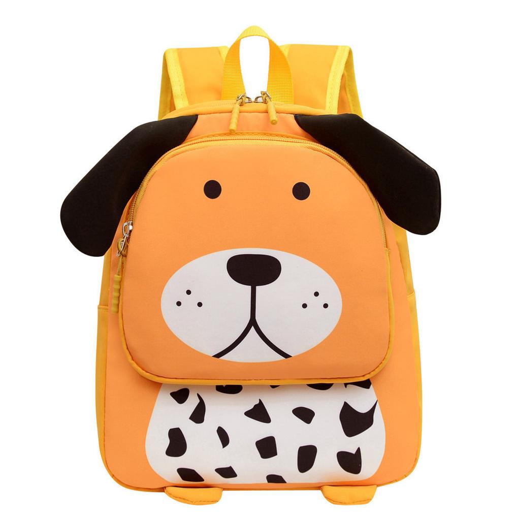 Charming Kids School Backpack Breathable Nylon Material With Fun Animal Designs And Large Capacity