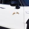 2 Stück Haltbar Wasserdicht Emblem Zinklegierung 3D Autoaufkleber Skorpion Auto-Modifikation Abzeichen Aufkleber Tür