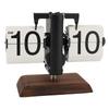 Flip Desk Clock Retro Vintage Mechanical Auto Flip Table Decor 12h for Home Living Room Study Room