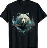 Bear Wildlife Landscape Animal Art Nature Artwork Forest T-Shirt