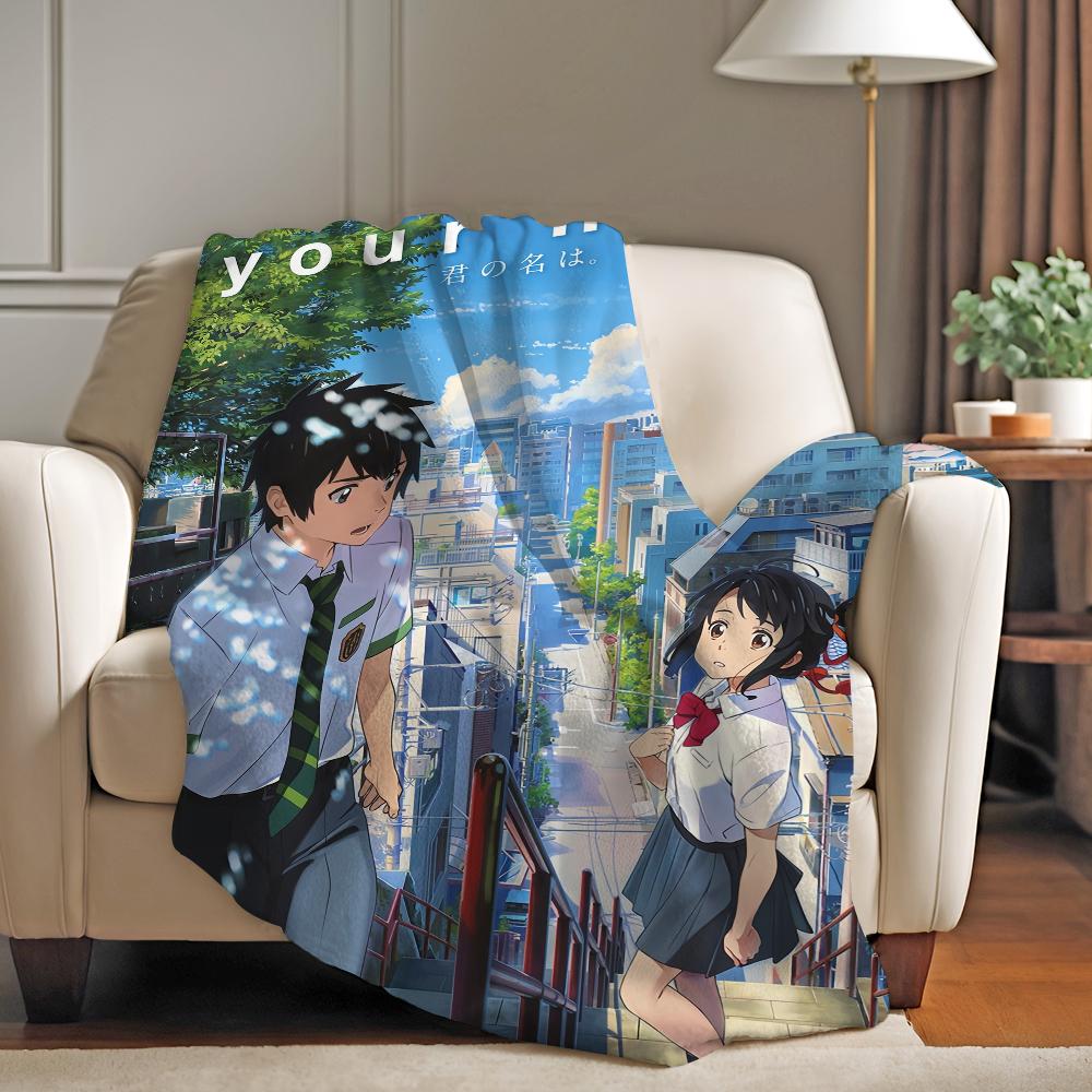 Movie Your Name Blanket Soft and Skin Friendly For Couch Bed Napping Bedspread All Seasons Comforter