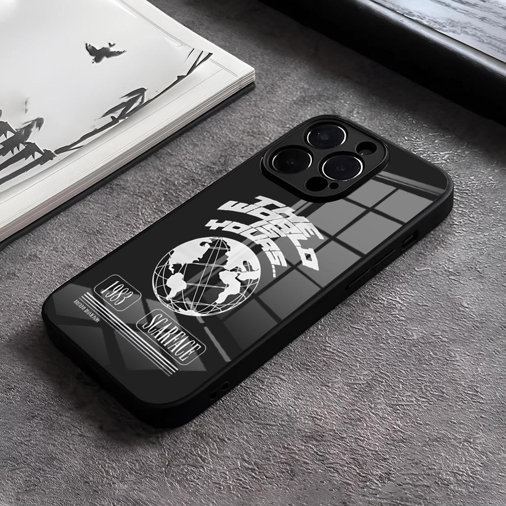 1983 Film S-Scarface Phone Case For IPhone 17 15 Pro Max 12 16 14 Plus 11 13 Pro X XR XS 7 8 Plus SE Glass Cover
