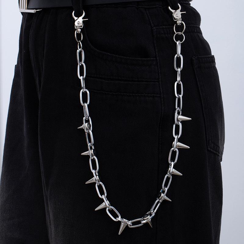 Metal Thorn Vine Waist Chain: Hip Hop Punk Gothic Style for Men & Women - Trendy Cool Accessory