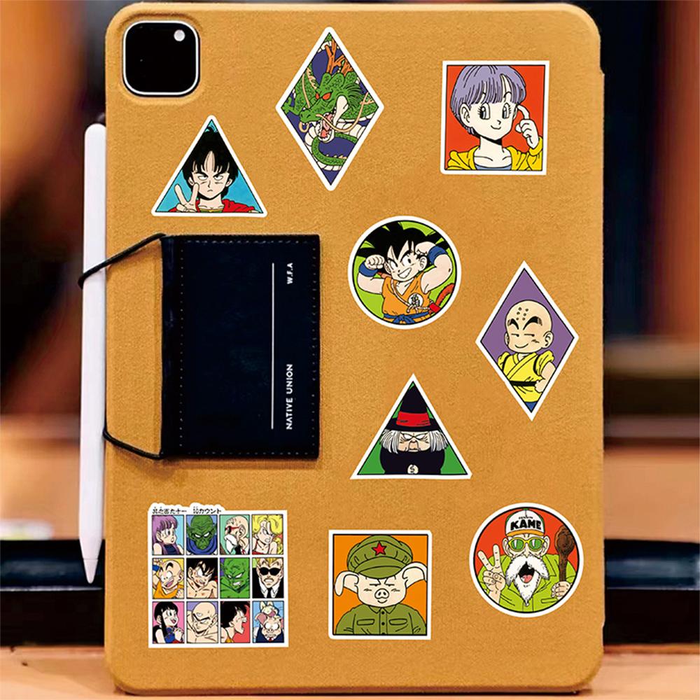10/30/82pcs Cool Anime Dragon Ball Stickers Classic Manga Decals DIY Skateboard Luggage Guitar Son Goku Cartoon Graffiti Sticker