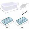 Spherical Ice Cube Tray with Lid for Ice Hockey - Makes 33 Cubes