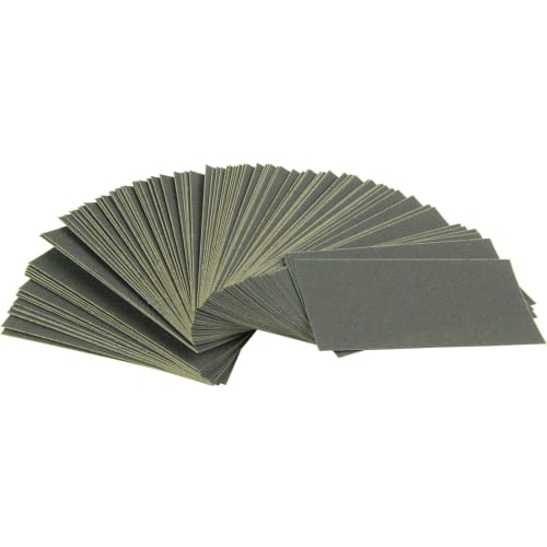 SK11 Small Waterproof Sandpaper, Approx. 32 X 70mm, 5 Types X 20 Sheets Each, C#240/#400/#600/#1000/#1500, 100-Pack, Suitable for Dry and Wet Sanding
