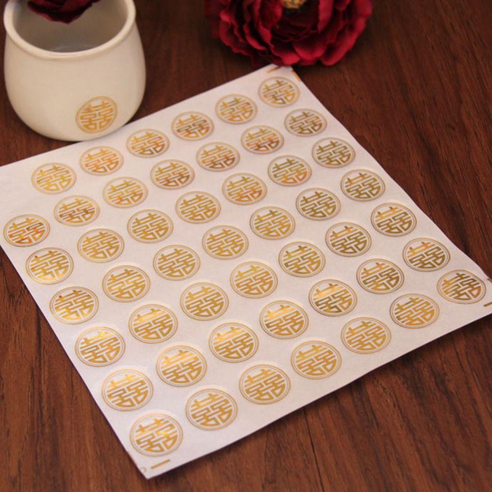 5 sheets Classical Small Joy Sticker Two-color Selection Envelope Sticker  Egg Candy Box