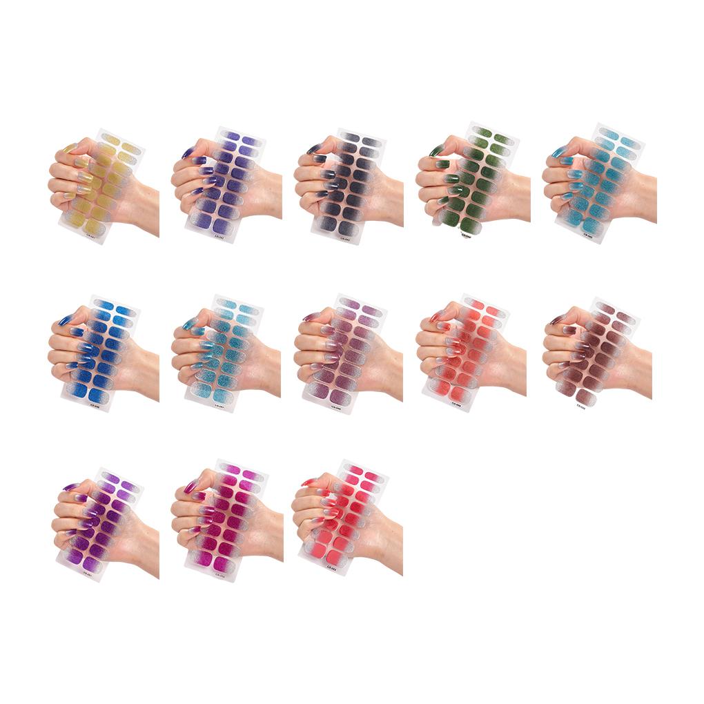 Nail Stickers Long-lasting And Fashionable Nail Art Deco Safe PVC Stickers For Nails Nail Wraps Simple And Easy, CS025