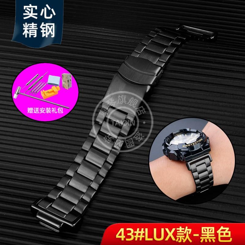 For Casio G-SHOCK GA110/100 GM2100 GA2100 watch strap DW-5600 GW-B5600 5610 Men metal Stainless steel Butterfly clasp watchband