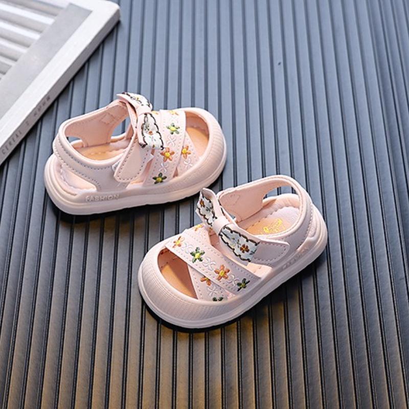 Fashion Girls Shoes Summer New Kids Sandals Soft Soled Comfor Baby Walking Shoes Anti Slip Child Beach Shoe Simple Girl Sandals