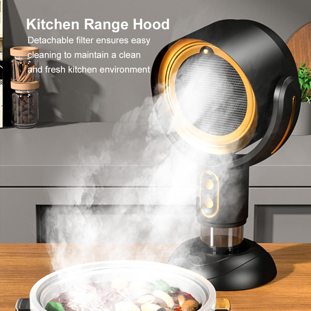 Mini Range Negative Ion Range Hood Cleaner Air For Healthier Living Making Flexible And Free with 3 Detachable Oil Storage Cup