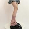 Girl Lolitas Leg Warmers Y2K Destroyed Knitted Flared Leg Sleeve Goth Baggy Cuffs Ankle Heap Socks JK Uniform Foot Cover