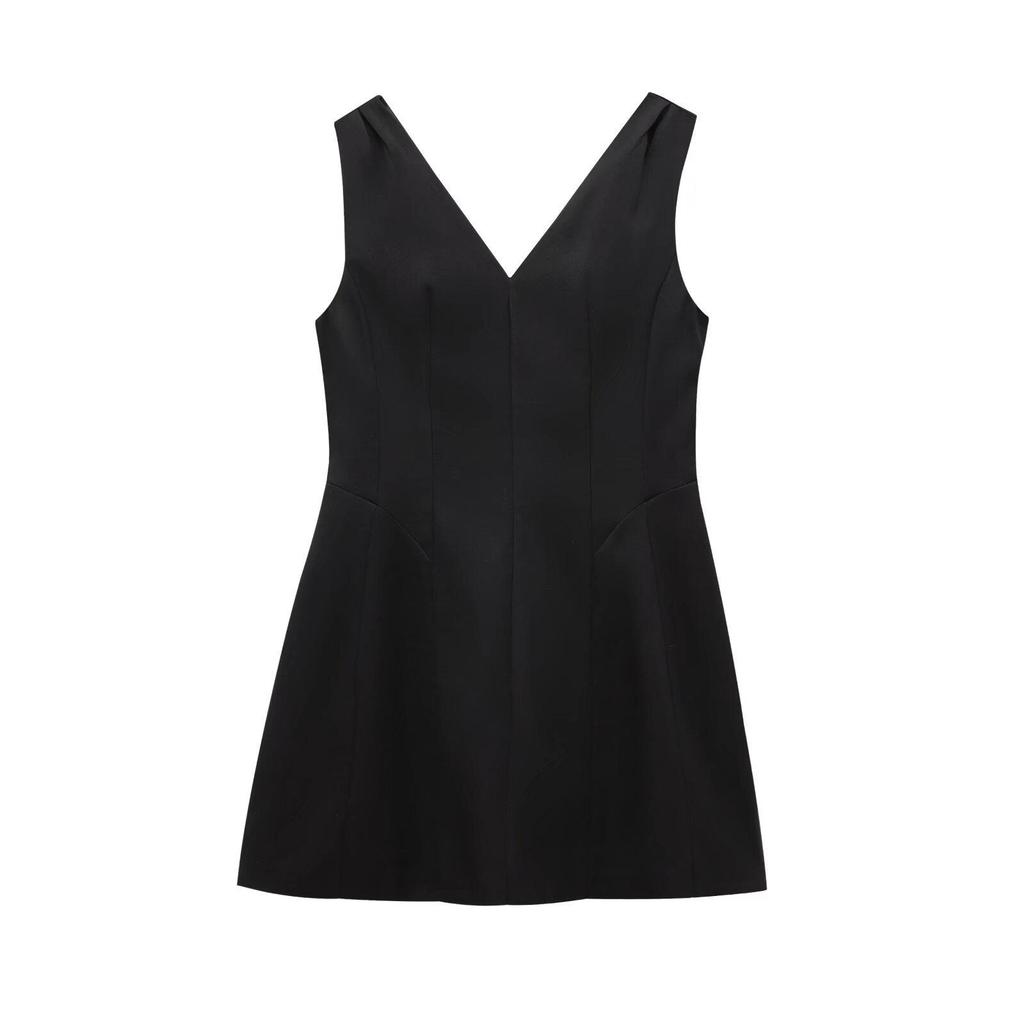 Elegant Sleeveless Balloon Dress for Women - European and American Style