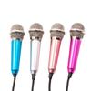 3.5mm Portable Stereo Studio Mic KTV Karaoke Mini Handheld Microphone For Smartphone Laptop PC Desktop Handheld Audio Microphone