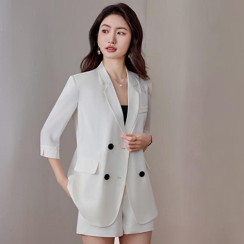 Women's Summer Half-Sleeve Blazer & Shorts Set