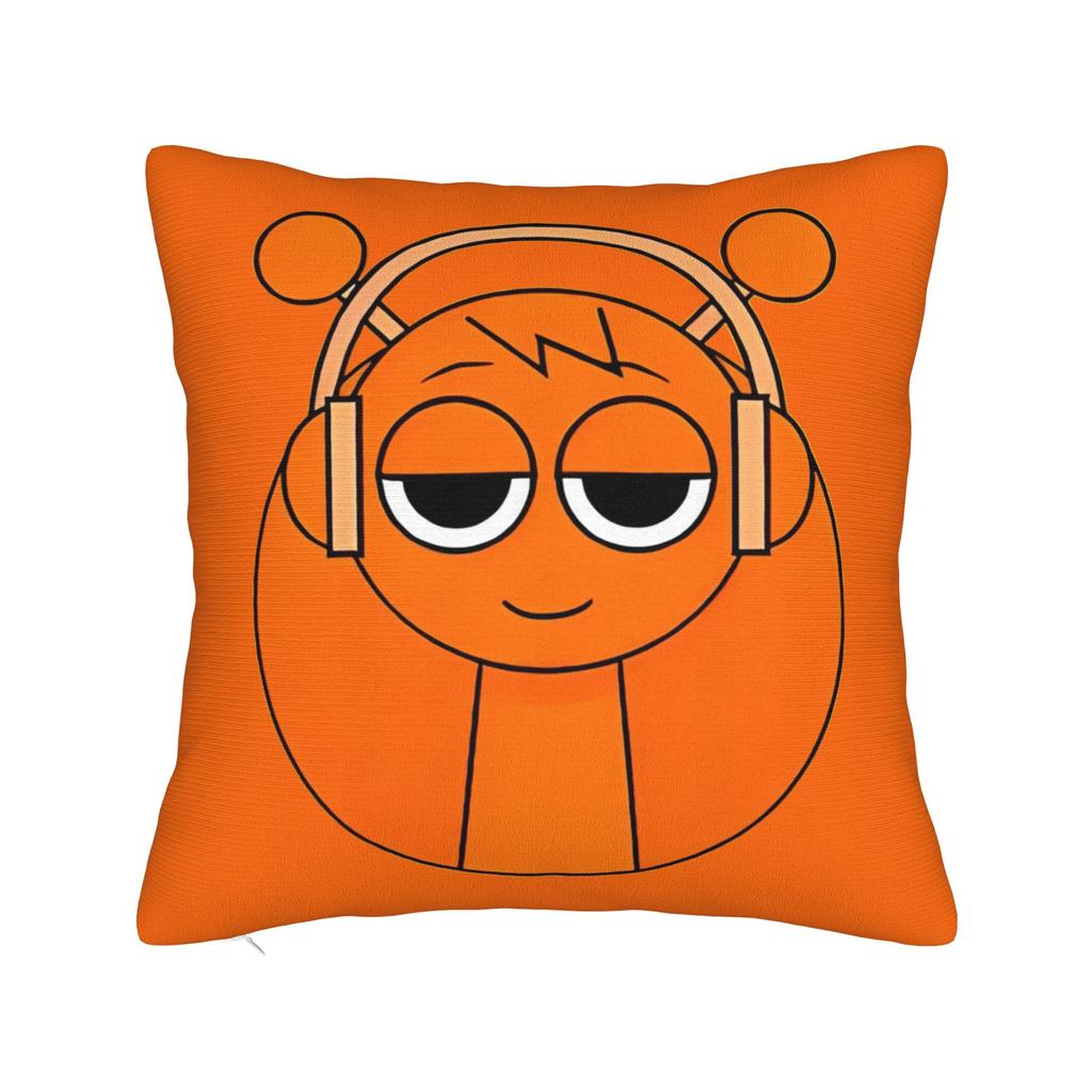 Sprunki Grey Oren Funbot Square Pillow Covers Polyester Home Beats Game Cushion Case Cool Home Decoration Pillowcase