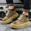 Autumn and winter new high-top Martin boots thick-soled heightening retro casual boots