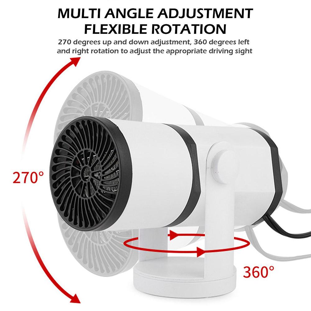 12V 150W Quick Heating Car Heater Fans Electric Cooling Windshield Defroster Defogging Demister Anti-Fog Prestart Preheater