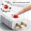 2 Prong Electric Power Plug With On Off Switch And Thick Pure Aluminum Pins 10A 250V For Home Office Daily Usedesert Bling
