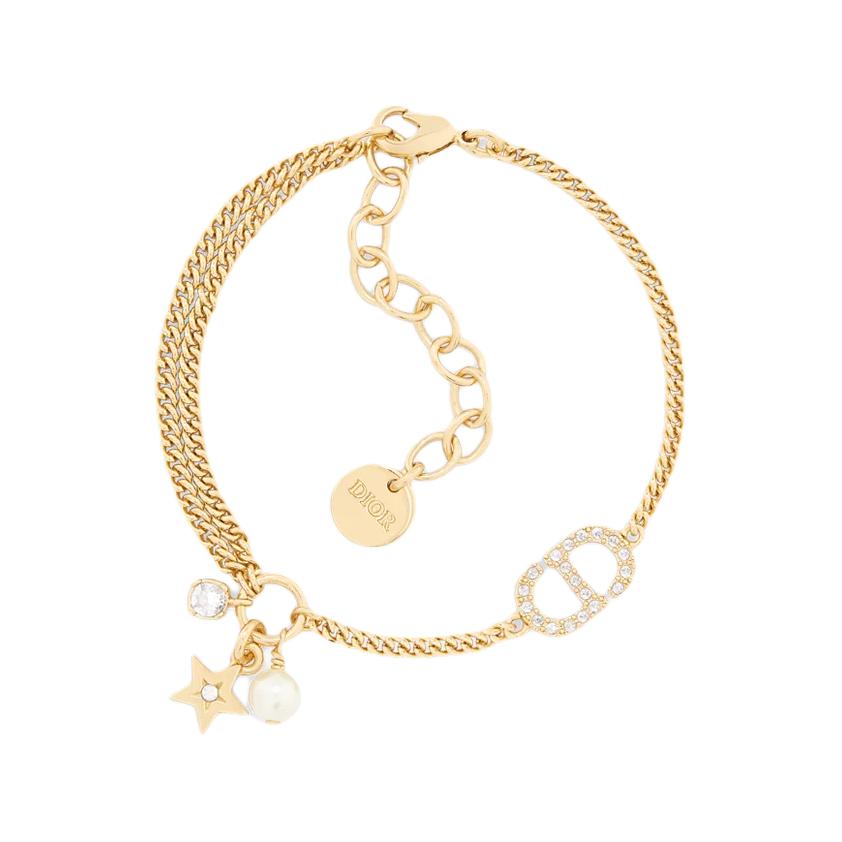 

Dior Early Spring Collection Cd Logo Metal Bracelet Couple Style Unisex Bracelet Gold White Silver B3126WOMCY_D03S F,Gold/White/Silver