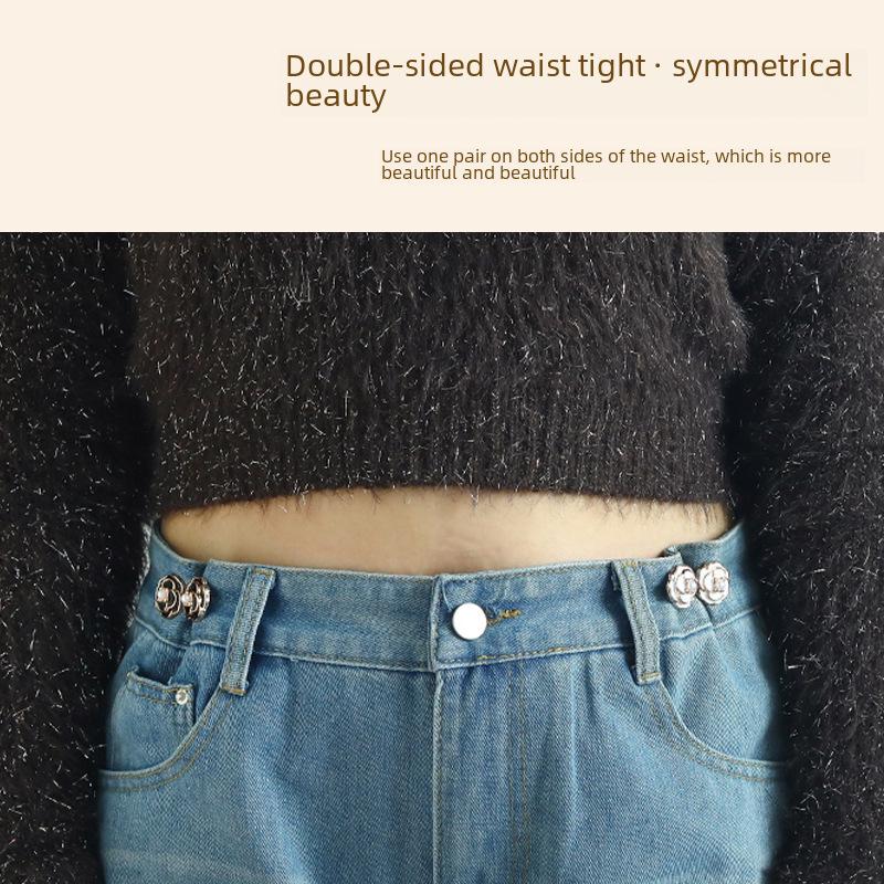 İnci Kamelya Ayarlanabilir Bel Sıkılaştırma Tokası Kotlar İçin