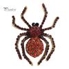 Pavoučí brož Lesklý kamínkový dekor Realistický tvar pavouka Oblečení Dekorace límce Antikorozní slitina Lehké oblečení Šperky Dárek pro dámu