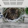 1Pcs Anti Fatigue Kitchen Rugs,  Cat in Grass Print Waterproof Non-Slip Thick Cushioned Kitchen Mat Heavy Duty Comfort Standing Mat for Kitchen