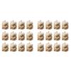 24 Pcs Christmas Wooden Tealight Candlestick Small Guest Candlelight Party Favors for Wishing Wedding Party Birthday Candlestick