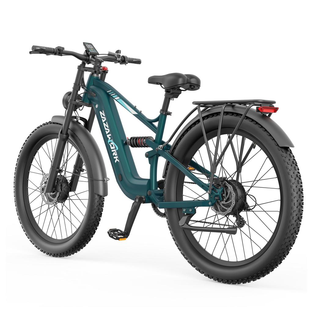 ZAZAWORK CF500 PRO High-end Elektrische Fiets 1000W*2 Dubbele Motor 48V20Ah Batterij 50KM/H Topsnelheid 27 Inch Off-Road Banden E-Mountainbike