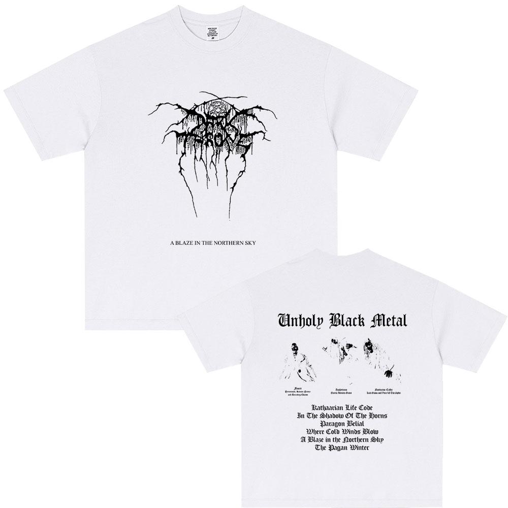 Mayhem A Blaze in The Northern Sky Graphic T-shirt Summer Men Women Clothing Death Black Metal Rock Tshirt Male Vintage T Shirts