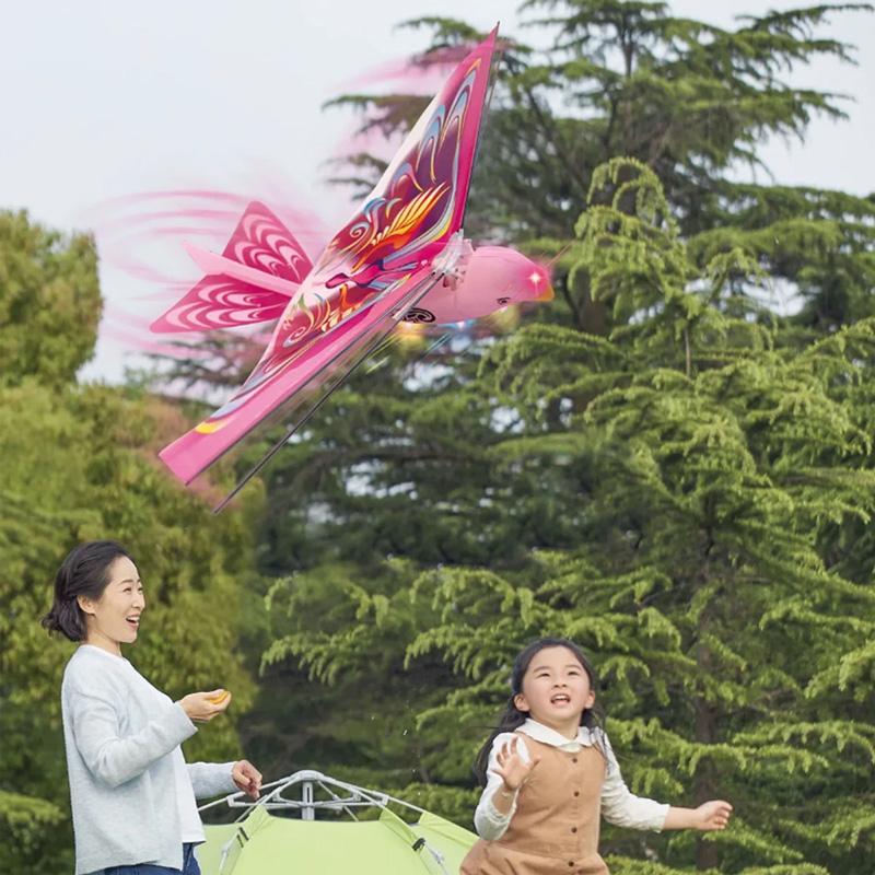 New Simulation Electric Flying Spinning Bird Free Flying Space Bird Model Parent-child Interactive Toy Children's Birthday Gift