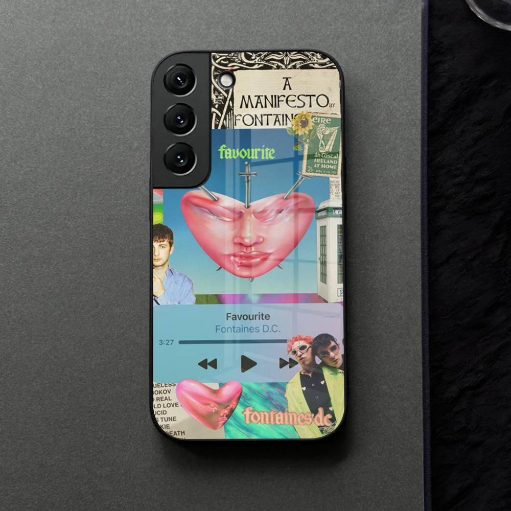 Fontaines DC Romance Phone Case Glass For Samsung Galaxy S21 S25 S22 S20 S24 S23 Ultra Fe Plus A16 A34 A54 A24 Coque