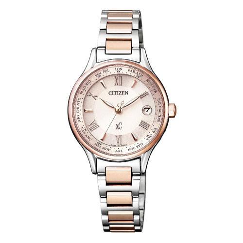Citizen EC1165-51W ( Se xC Eco-Drive radiostyrt H246 Titania Line Happy Flight Bloom Design Eternal Platinum/Sakura Pink)