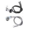Salon Shampoo Bowl Faucet and Sprayer Kit for Shampoo Bed Bowl Backwash Unit 80cm Faucet 70cm Hose L Size Blue Sprayer Head