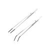 Stainless Steel Aquarium Feeding Tweezers Rubber Head 27CM Aqaurium Clip Tools Extended Length Non-slip Reptile Feeding Tongs