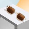 Vintage Square Sunglasses Woman Mirror Retro Rivet Glasses Female  Designer Fashion Glasses Shades UV400 Oculos De Sol