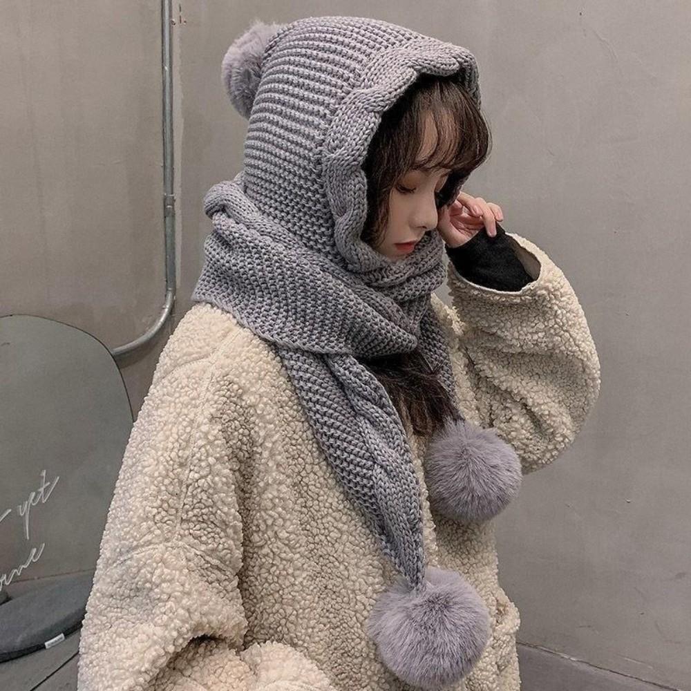 Neck Warmer Women Hooded Scarf Twist Cycling Balaclavas Hat Fashion Neckerchief  Outdoor