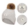 Grey Women's Winter Hat with Pom-Pom - Peterson